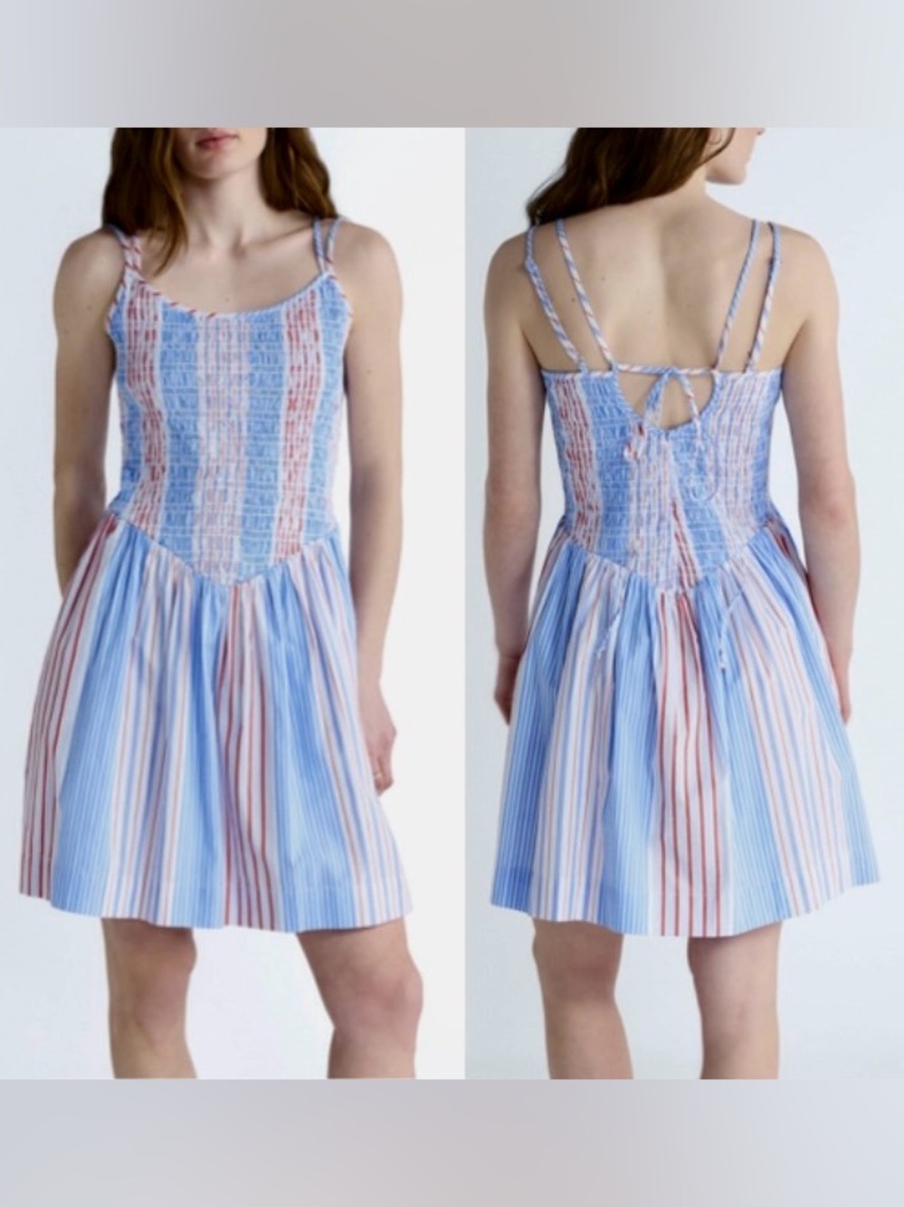 Sleeveless Smocked Cotton Dress